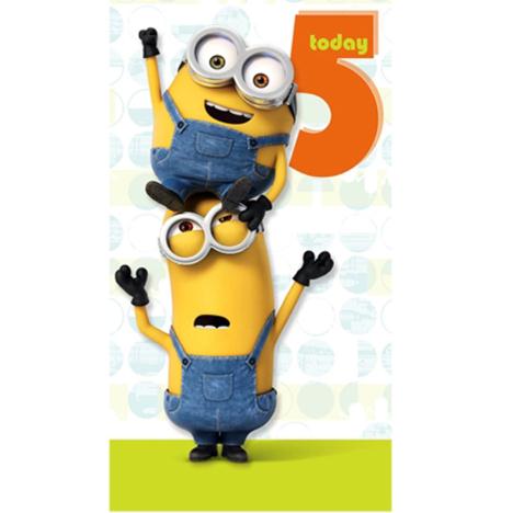 5 Today Minions Birthday Card 